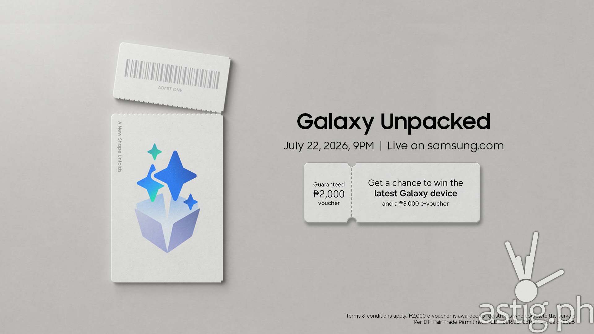 Samsung is giving away P2,000 vouchers just for signing up to watch its next big Galaxy launch