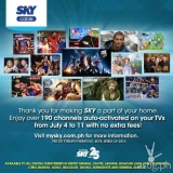Sky Cable adds 190 free free channels