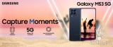 Capture, curate, and convey unforgettable moments with the all-new Samsung Galaxy M53 5G