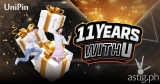 UniPin is set on spreading happiness on their 11th anniversary