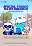 vivo launches the “Special Promo For Our Rider Heroes” as a reward for our delivery riders who have been handling our packages safe and sound