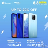 TECNO Camon 16 goes on sale for 20% off this 8.8!
