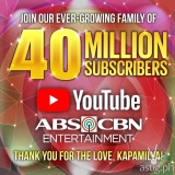 ABS-CBN Entertainment hits 40M subscribers and remains as the most subscribed YouTube channel in Southeast Asia