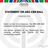 ABS-CBN sends out a statement on the postponement of the ABS-CBN Ball