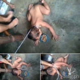 Baby tied like a dog Facebook photo causes outrage [viral]