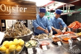 Boston lobsters, Fine de Claire Oysters buffet at Marriott Café
