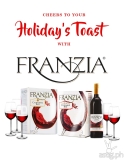 Add extra cheer to your holiday toast with Franzia