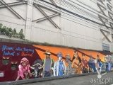 “Mars Ravelo’s Darna” mural can be seen at the ABS CBN Compound in Quezon City showcasing people from all walks of life to be a hero