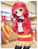 Jollibee as schoolgirl anime-style artwork by allhailcatsss