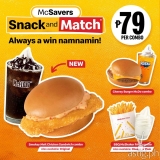 Celebrate everyday wins with McSavers Snack & Match at only P59!  