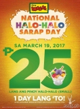 Mang Inasal halo-halo will be available for only P25 on this special day