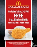McDonald’s Treats Dads to Free Chicken McDo on Father’s Day