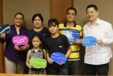 Mayo Family wins Metrobank Debit and Prepaid Mastercard Singapore Promo