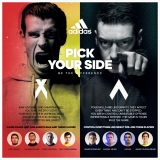 adidas control vs chaos: Gareth Bale vs Mesut Özil, James vs Phil Younghusband [infographic]