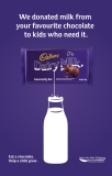 Cadbury Dairy Milk Donates Milk from its Bars to Help Nourish Kids