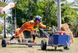 Pros are using 100 kph tractors to warm-up for big races in Thailand