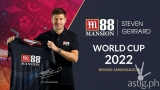 M88 MANSION SIGNS STEVEN GERRARD AS QATAR WORLD CUP AMBASSADOR
