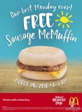Free McMuffin on March 14 as Filipinos celebrate 4th National Breakfast Day!