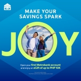 Spark joy in every goal, turn your savings into rewards with Metrobank