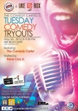 Comedy Cartel is having stand-up comedy tryouts at UKE BOX Cafe