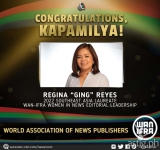 ABS-CBN News Chief Ging Reyes is 2022 Southeast Asia Laureate for WAN-IFRA Women in News Editorial Leadership