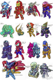 This is what Avengers and X-Men would look like if they were Gundam robots