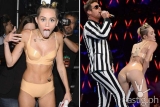 Twerk it like a tranny: Miley Cyrus straps on penis+breast in latest concert