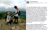 Lady hiker proposes marriage to BF at the mountain top